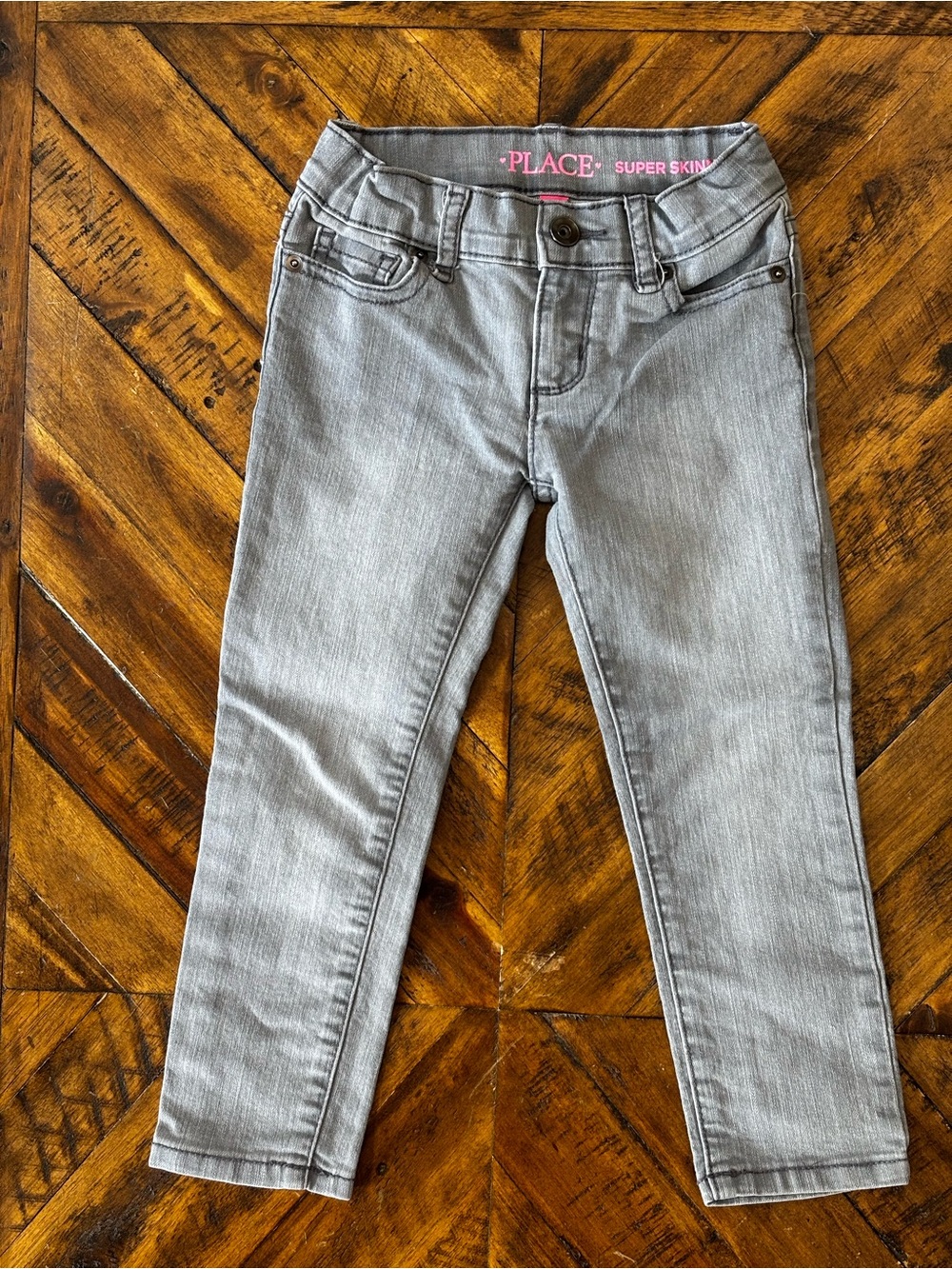 The Children’s Place Girls' Light Gray Super Skinny Jeans